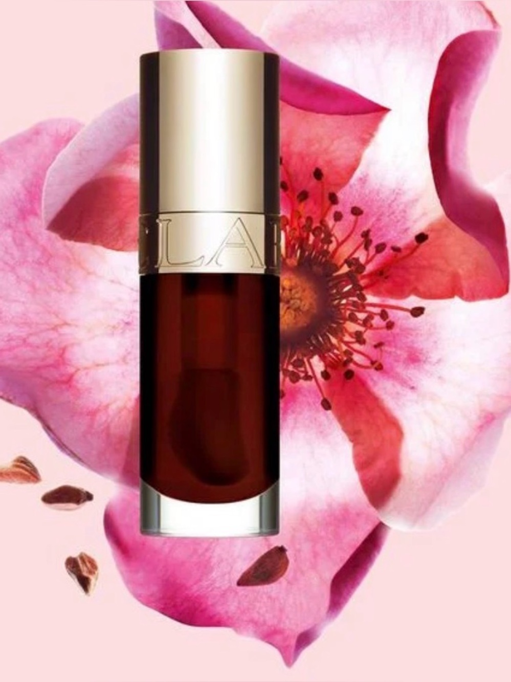 CLARINS LIP OIL X3!!! ONE “CHOCOLATE” & 2 SHIMMER “PURPLE RAIN”!!!